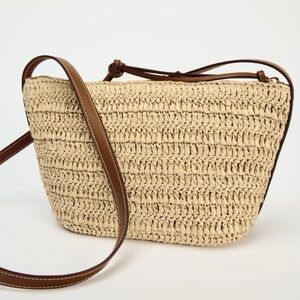 NWOT Zara Woven Crossbody Bag